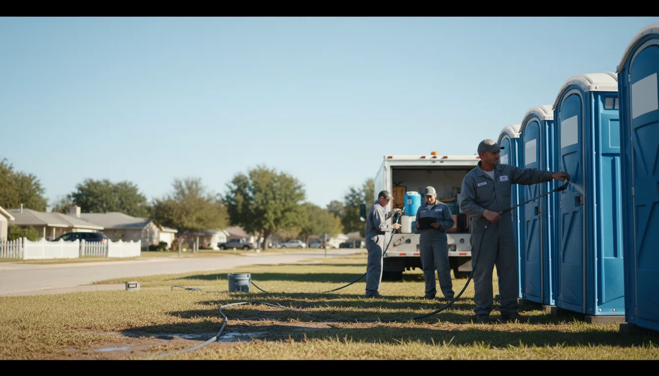 Long-Term Portable Toilet Rental in Oakford, IL near me